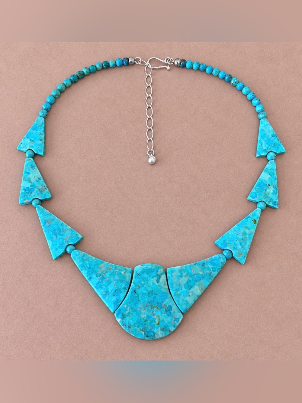 Mine finds by DTR Jay King Turquoise Sterling Silver 925 Statement Necklace